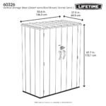 53 Cubic Feet High-Density Polyethylene (Plastic) Steel Reinforced Outdoor Storage Shed - Image 6