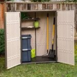 53 Cubic Feet High-Density Polyethylene (Plastic) Steel Reinforced Outdoor Storage Shed - Image 3