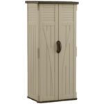 2 ft. 9 in. W x 2 ft. D Plastic Vertical Tool Shed - Image 3