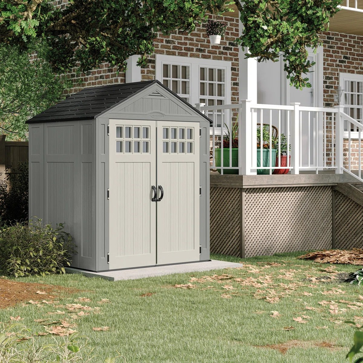 Suncast+6+ft.+x+5+ft.+Resin+Storage+Shed 6 ft. x 5 ft. Resin Storage Shed - Image 1