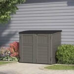 Outdoor Resin Horizontal Storage Shed