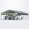 20x30_outdoor_metal_carport_black_main Patiowell 20x30 ft Outdoor Metal Carport, Black