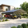 20x30_outdoor_metal_carport_black_scene3 Patiowell 20x30 ft Outdoor Metal Carport, Black